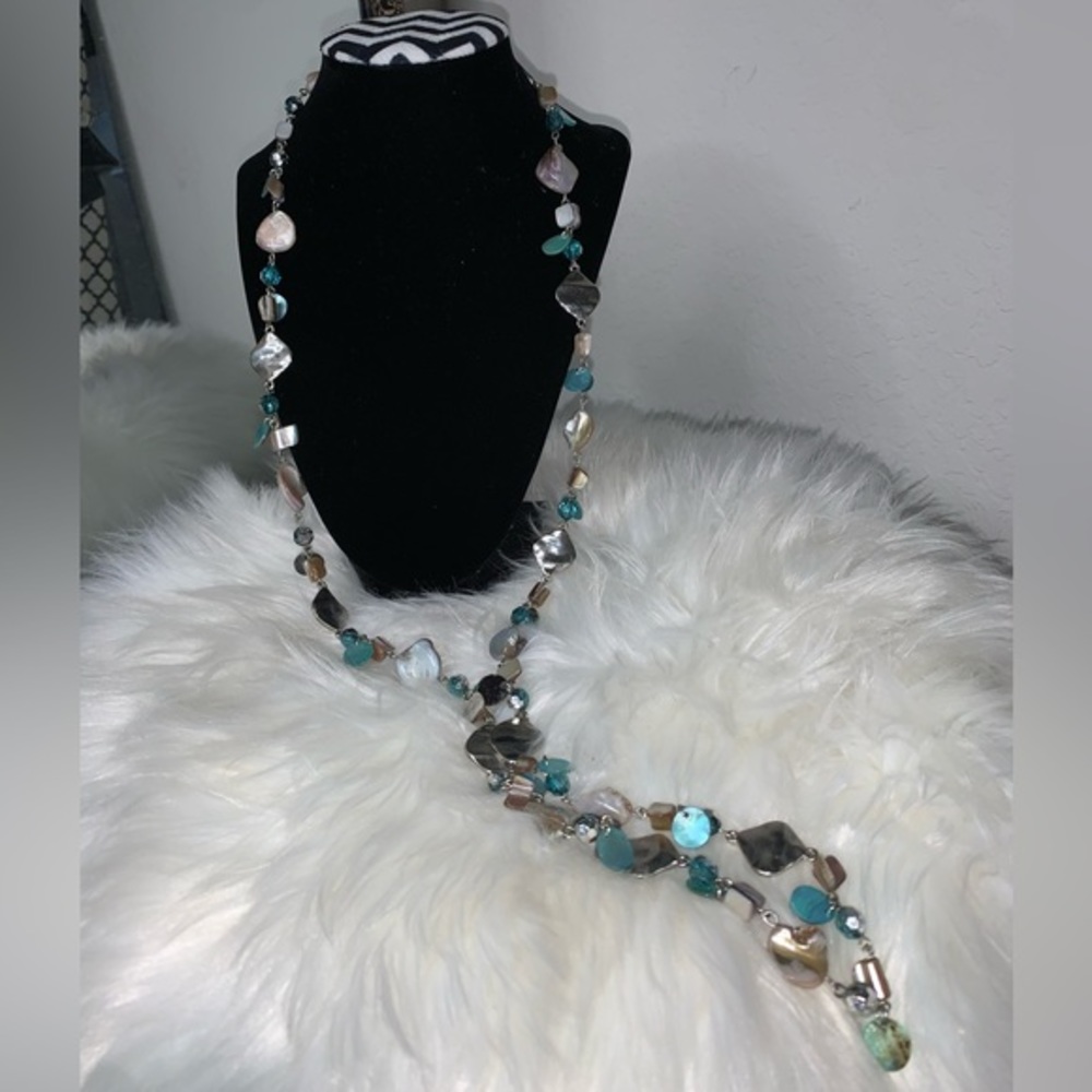 Lia Sophia Beaded Gemstone Necklace